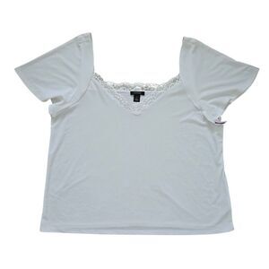 Halogen Lace Trim Top XXL